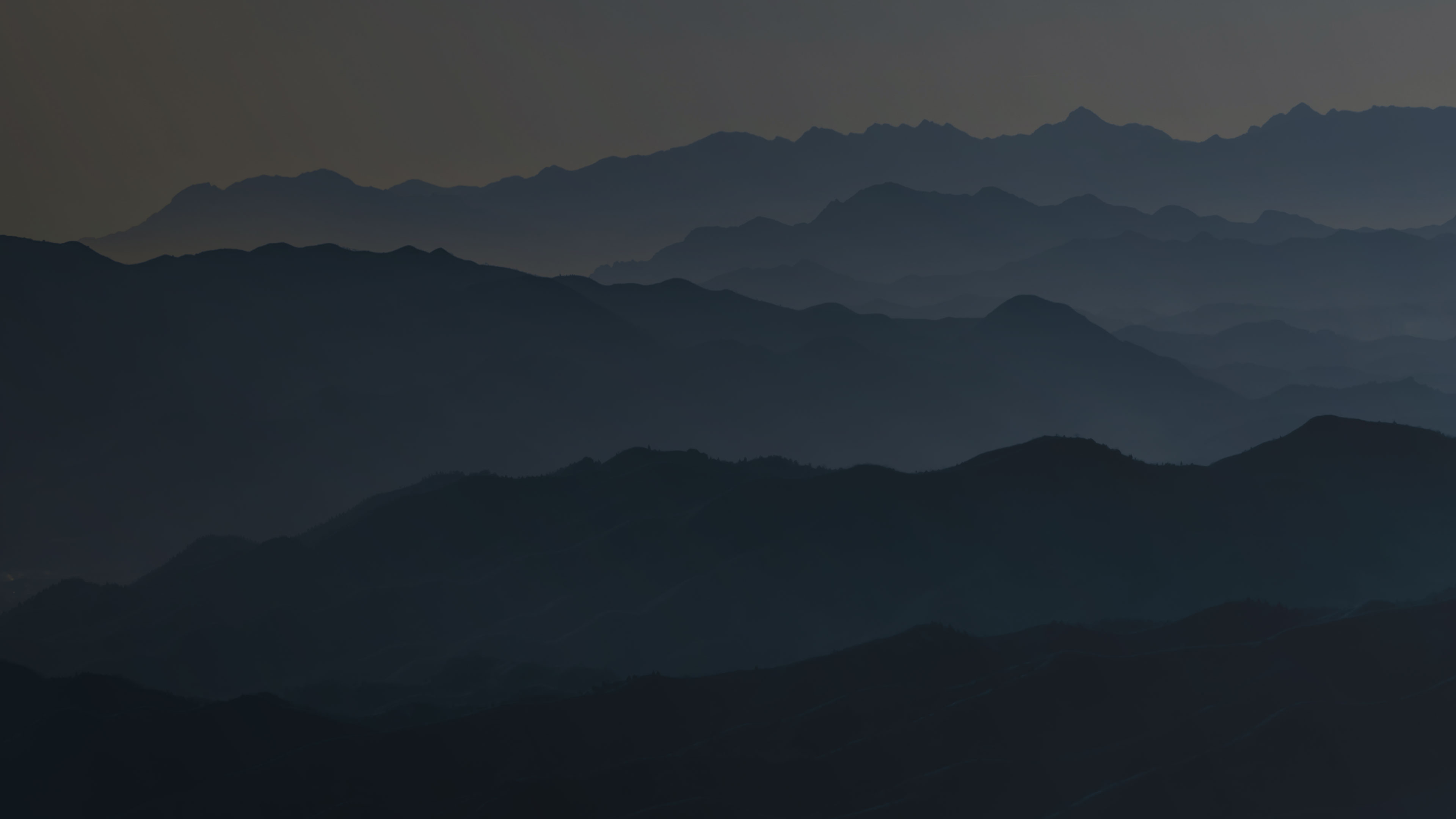 landscape of distant mountains
